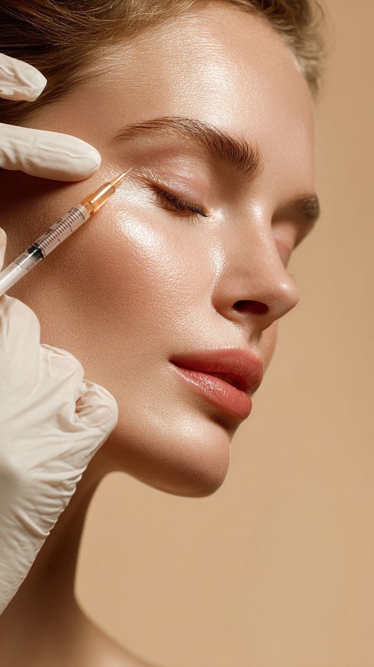 A treatment in progress at Aurelia Aesthetics